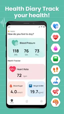 Blood Pressure Diary Bp Log android App screenshot 7